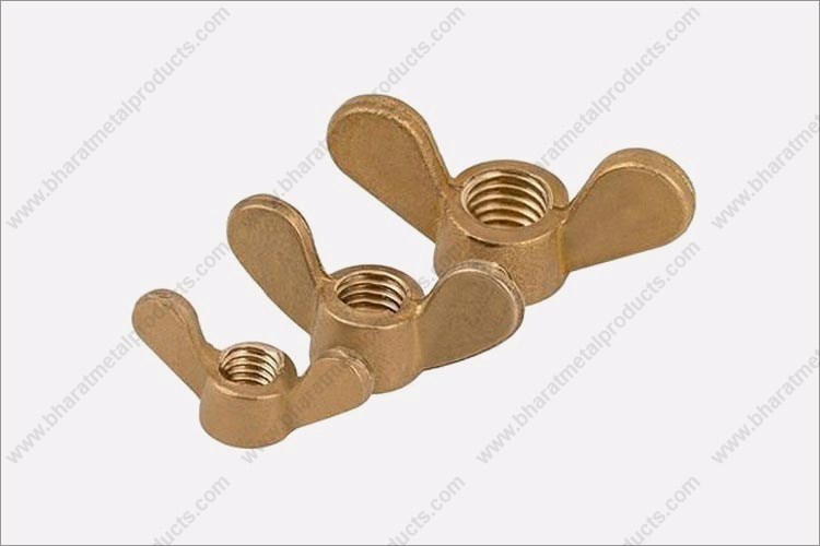 NUTW-37572 Round Column M10x1 Brass Nut Heighten Nut Spacer Brass